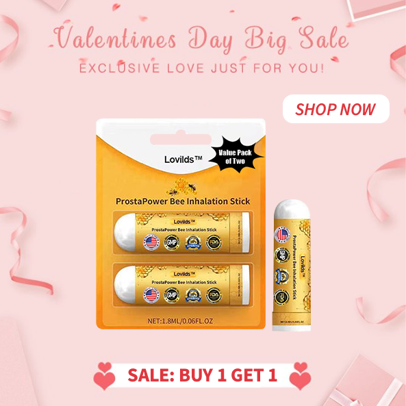 🌹 Valentine's Day Sale 💝free shipping worldwide 💝 Last Day Discount: 87% OFF 🌟LOVILDS ProstaPower Bee Inhalation Stick🍀(Fast-acting and long-lasting)
