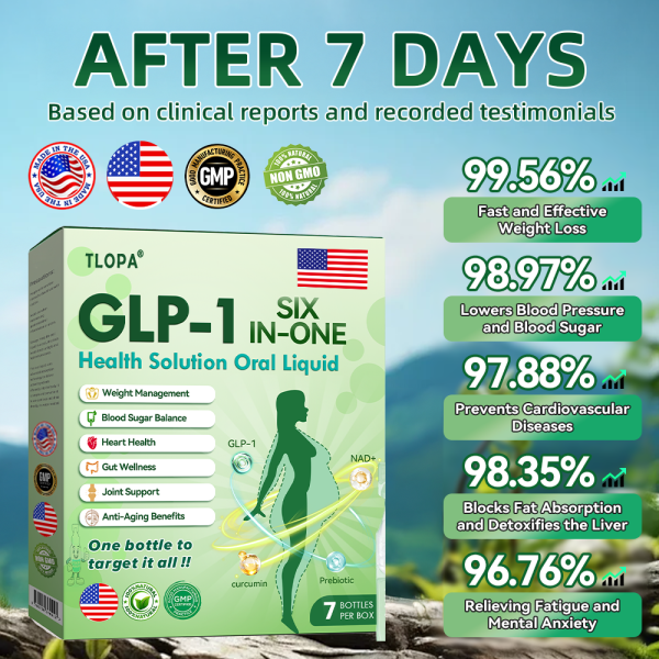 🇺🇸 Proudly Made for the USA | TLOPA® GLP-1 Oral Solution 🏅 Backed by Science | 6-in-1 Formula | Visible Results in 7 Days🍀🥇
