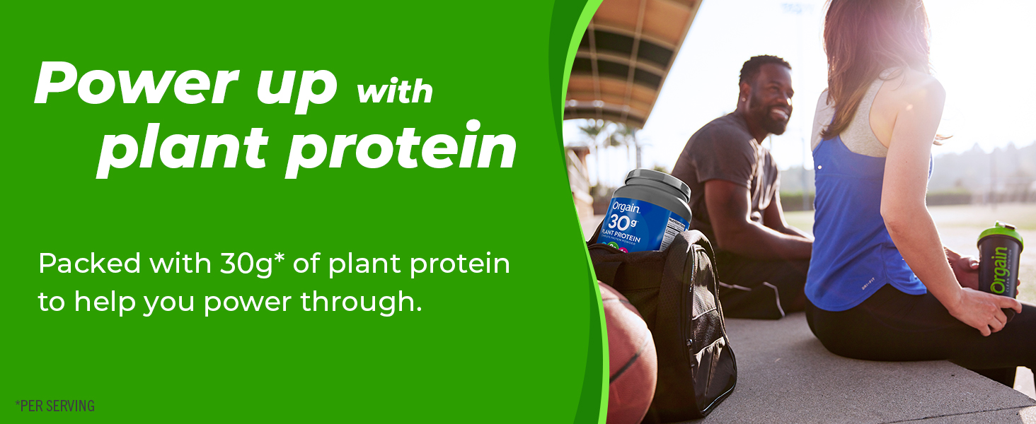 Packed with 30g* of plant protein