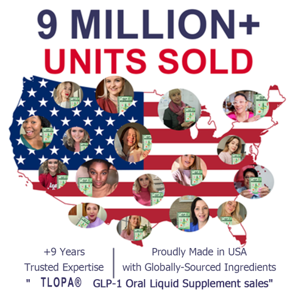 🇺🇸 Proudly Made for the USA | TLOPA® GLP-1 Oral Solution 🏅 Backed by Science | 6-in-1 Formula | Visible Results in 7 Days🍀🥇