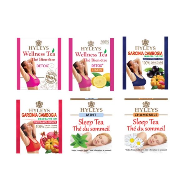 HYLEYS 14 Day Weight Loss Tea - 42 Tea Bags with Garcinia Cambogia | Senna & Natural Flavors | Improves Digestion | Matcha Green Tea | Supports Weight Loss