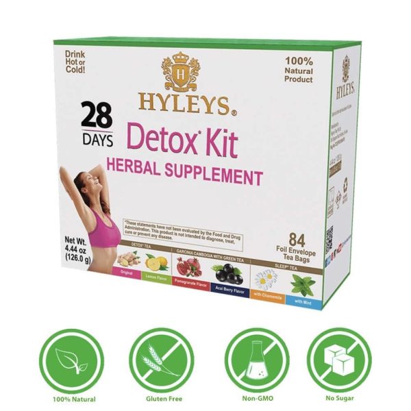 HYLEYS 14 Day Weight Loss Tea - 42 Tea Bags with Garcinia Cambogia | Senna & Natural Flavors | Improves Digestion | Matcha Green Tea | Supports Weight Loss