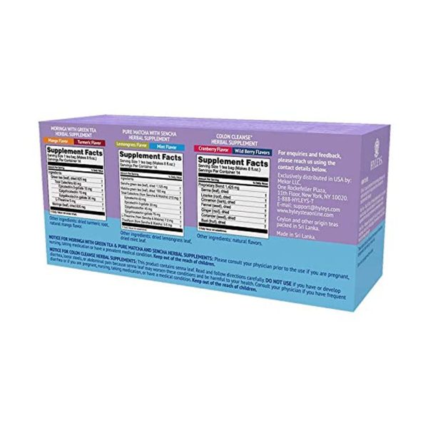 HYLEYS 14 Day Weight Loss Tea - 42 Tea Bags with Garcinia Cambogia | Senna & Natural Flavors | Improves Digestion | Matcha Green Tea | Supports Weight Loss