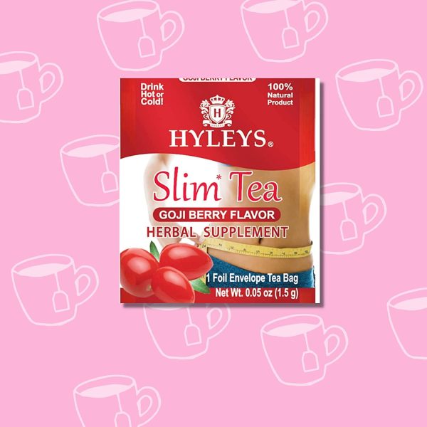 Hyleys Slim Tea 5 Flavor Assortment - Weight Loss Herbal Supplement Cleanse and Detox - 25 Tea Bags (1 Pack)