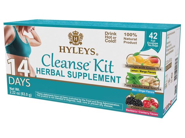 HYLEYS 14 Day Weight Loss Tea - 42 Tea Bags with Garcinia Cambogia | Senna & Natural Flavors | Improves Digestion | Matcha Green Tea | Supports Weight Loss