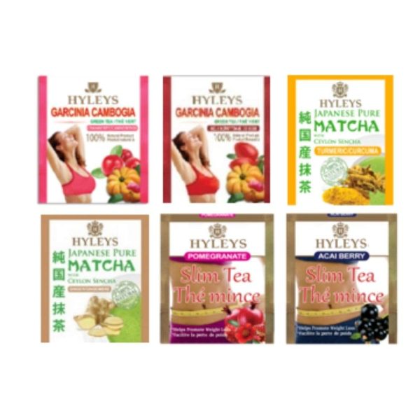 HYLEYS 14 Day Weight Loss Tea - 42 Tea Bags with Garcinia Cambogia | Senna & Natural Flavors | Improves Digestion | Matcha Green Tea | Supports Weight Loss