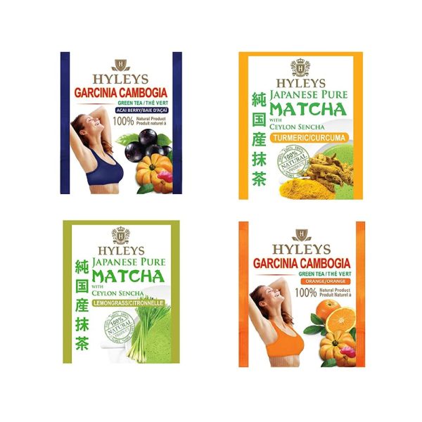 HYLEYS 14 Day Weight Loss Tea - 42 Tea Bags with Garcinia Cambogia | Senna & Natural Flavors | Improves Digestion | Matcha Green Tea | Supports Weight Loss