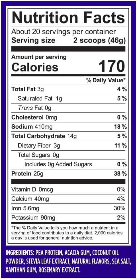 61uNZRMPvL._AC_SL1020_ Vega Original Essential Protein - 25g Plant-Based Protein, Creamy Vanilla, 20 Servings, Vegan Non-GMO Drink Mix, Smoothie & Shake Ready, Gluten Free, Dairy Free, 32.5oz (Packaging May Vary)