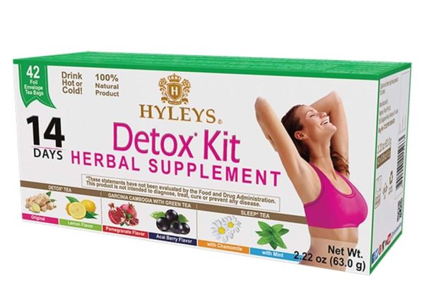 HYLEYS 14 Day Weight Loss Tea - 42 Tea Bags with Garcinia Cambogia | Senna & Natural Flavors | Improves Digestion | Matcha Green Tea | Supports Weight Loss