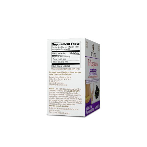 Hyleys Slim Tea 5 Flavor Assortment - Weight Loss Herbal Supplement Cleanse and Detox - 25 Tea Bags (1 Pack)