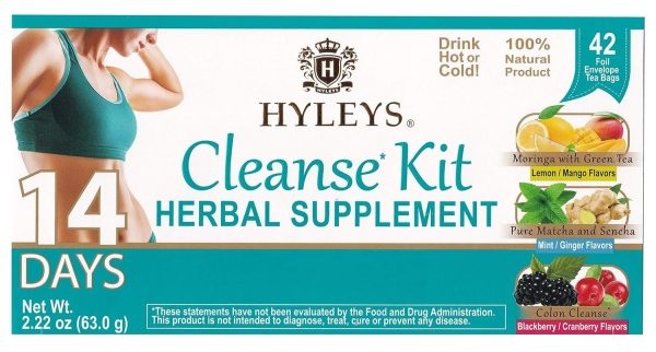 HYLEYS 14 Day Weight Loss Tea - 42 Tea Bags with Garcinia Cambogia | Senna & Natural Flavors | Improves Digestion | Matcha Green Tea | Supports Weight Loss