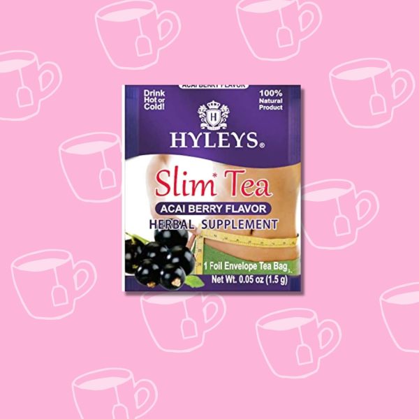 Hyleys Slim Tea 5 Flavor Assortment - Weight Loss Herbal Supplement Cleanse and Detox - 25 Tea Bags (1 Pack)