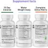 3pk Detox Cleanse Kick Off Weight Management | Colon Cleanser + Water Loss Pills w Dandelion + ACV Full Body Detox + Probiotics | for Flat Stomach, Waistline, Metabolism, Bloating – 90 Pills