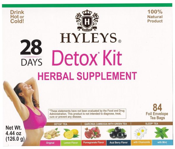 HYLEYS 14 Day Weight Loss Tea - 42 Tea Bags with Garcinia Cambogia | Senna & Natural Flavors | Improves Digestion | Matcha Green Tea | Supports Weight Loss