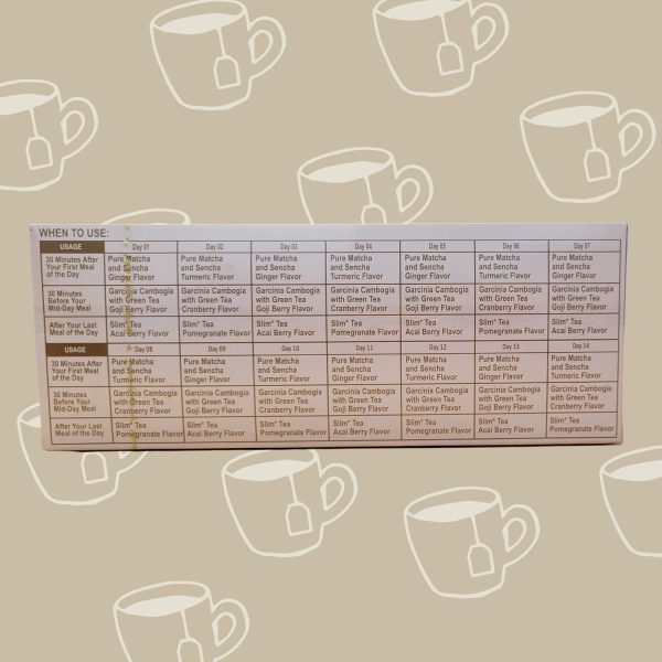 HYLEYS 14 Day Weight Loss Tea - 42 Tea Bags with Garcinia Cambogia | Senna & Natural Flavors | Improves Digestion | Matcha Green Tea | Supports Weight Loss