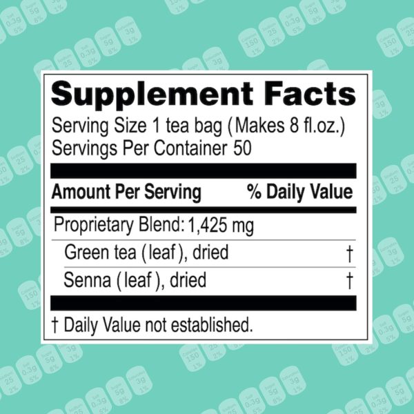 Hyleys Slim Tea 5 Flavor Assortment - Weight Loss Herbal Supplement Cleanse and Detox - 25 Tea Bags (1 Pack)