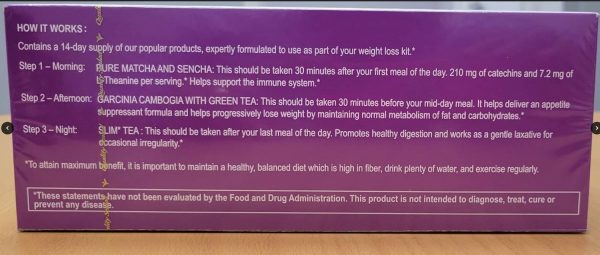 HYLEYS 14 Day Weight Loss Tea - 42 Tea Bags with Garcinia Cambogia | Senna & Natural Flavors | Improves Digestion | Matcha Green Tea | Supports Weight Loss