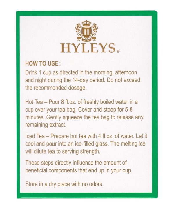HYLEYS 14 Day Weight Loss Tea - 42 Tea Bags with Garcinia Cambogia | Senna & Natural Flavors | Improves Digestion | Matcha Green Tea | Supports Weight Loss