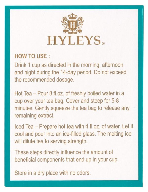 HYLEYS 14 Day Weight Loss Tea - 42 Tea Bags with Garcinia Cambogia | Senna & Natural Flavors | Improves Digestion | Matcha Green Tea | Supports Weight Loss