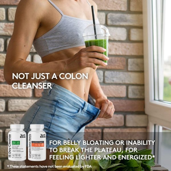 3pk Detox Cleanse Kick Off Weight Management | Colon Cleanser + Water Loss Pills w Dandelion + ACV Full Body Detox + Probiotics | for Flat Stomach, Waistline, Metabolism, Bloating – 90 Pills