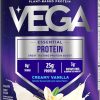 71ndzE0i4kL._AC_SL1500_ Vega Original Essential Protein - 25g Plant-Based Protein, Creamy Vanilla, 20 Servings, Vegan Non-GMO Drink Mix, Smoothie & Shake Ready, Gluten Free, Dairy Free, 32.5oz (Packaging May Vary)