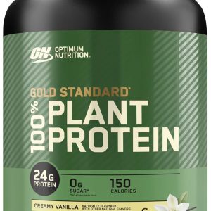 71xlXQ1g1vL._AC_SL1500_ Optimum Nutrition Gold Standard 100% Plant Based Protein Powder, Gluten Free, Vegan Protein for Muscle Support and Recovery with Amino Acids - Creamy Vanilla, 20 Servings (Packaging May Vary)
