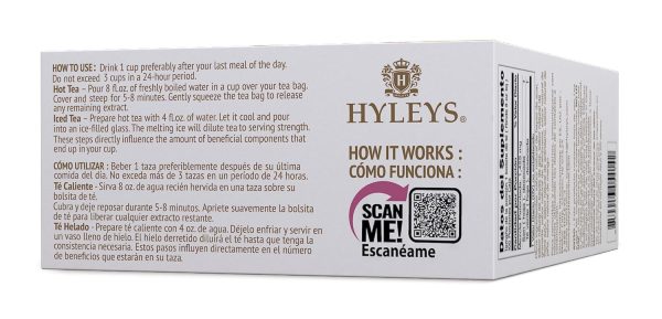 Hyleys Slim Tea 5 Flavor Assortment - Weight Loss Herbal Supplement Cleanse and Detox - 25 Tea Bags (1 Pack)