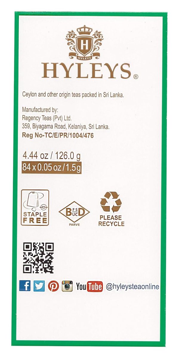 HYLEYS 14 Day Weight Loss Tea - 42 Tea Bags with Garcinia Cambogia | Senna & Natural Flavors | Improves Digestion | Matcha Green Tea | Supports Weight Loss