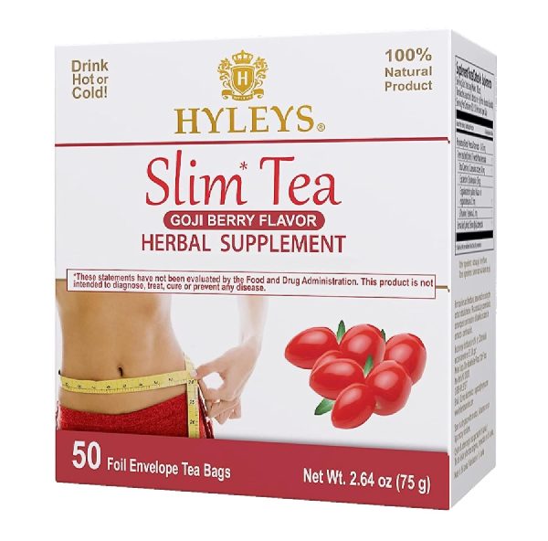 Hyleys Slim Tea 5 Flavor Assortment - Weight Loss Herbal Supplement Cleanse and Detox - 25 Tea Bags (1 Pack)