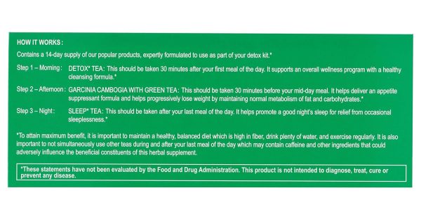 HYLEYS 14 Day Weight Loss Tea - 42 Tea Bags with Garcinia Cambogia | Senna & Natural Flavors | Improves Digestion | Matcha Green Tea | Supports Weight Loss