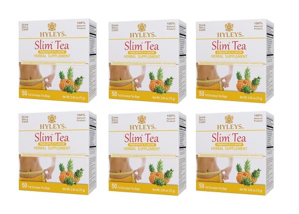 Hyleys Slim Tea 5 Flavor Assortment - Weight Loss Herbal Supplement Cleanse and Detox - 25 Tea Bags (1 Pack)
