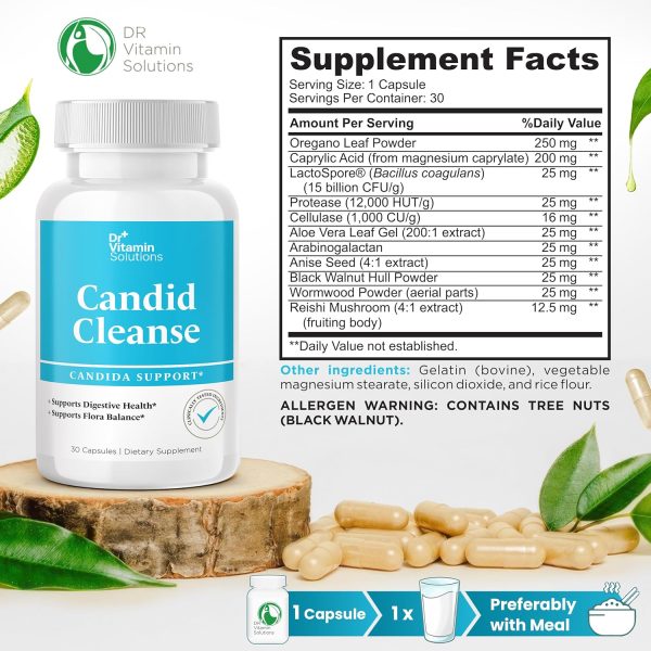 DR VITAMIN SOLUTIONS 15 Day Gut Cleanse Detox for Women, GLP-1 Support - Natural Colon & Detox Cleanse for Weight Loss - Bloating & Constipation Relief - Flushes Toxins & Supports Immunity - 30 Ct.