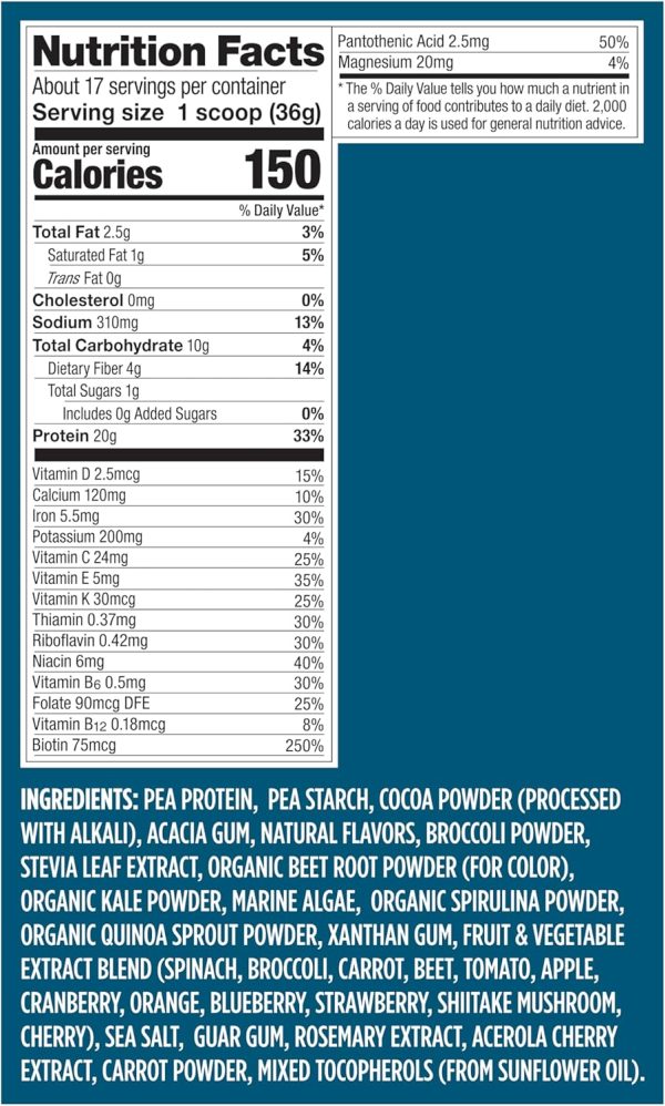 81XpcNhazYL._AC_SL1500_ Vega Original Essential Protein - 25g Plant-Based Protein, Creamy Vanilla, 20 Servings, Vegan Non-GMO Drink Mix, Smoothie & Shake Ready, Gluten Free, Dairy Free, 32.5oz (Packaging May Vary)
