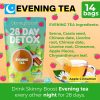 Skinny Boost Detox Tea Kit- 2 PACK –1 Daytime (28 Bags) + 1 Evening -(14 Bags) – Herbal Detox for Weight, Metabolism, Energy, Bloating & Colon Cleanse – Green Tea, Vegan, Keto, Non-GMO, Sugar-Free