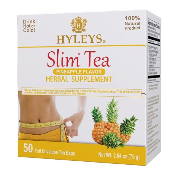 Hyleys Slim Tea 5 Flavor Assortment - Weight Loss Herbal Supplement Cleanse and Detox - 25 Tea Bags (1 Pack)
