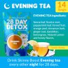 Skinny Boost Detox Tea Kit- 2 PACK –1 Daytime (28 Bags) + 1 Evening -(14 Bags) – Herbal Detox for Weight, Metabolism, Energy, Bloating & Colon Cleanse – Green Tea, Vegan, Keto, Non-GMO, Sugar-Free