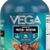 81o5YpGg9aL._AC_SL1500_ Vega Original Essential Protein - 25g Plant-Based Protein, Creamy Vanilla, 20 Servings, Vegan Non-GMO Drink Mix, Smoothie & Shake Ready, Gluten Free, Dairy Free, 32.5oz (Packaging May Vary)