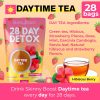Skinny Boost Detox Tea Kit- 2 PACK –1 Daytime (28 Bags) + 1 Evening -(14 Bags) – Herbal Detox for Weight, Metabolism, Energy, Bloating & Colon Cleanse – Green Tea, Vegan, Keto, Non-GMO, Sugar-Free